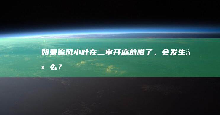 如果追风小叶在二审开庭前噶了，会发生什么？